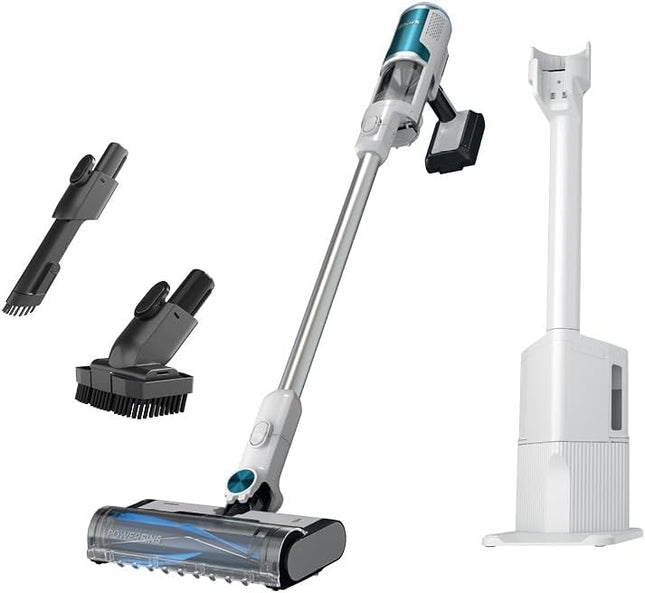 Shark Clean & Empty – Lightweight Cordless Vacuum Cleaner With Hepa Filter, Powerful Suction, Portable, Rechargeable, Autoempty System, Stick Vacuum For Pet Hair, Carpets & Hardfloor, White, Bu3521