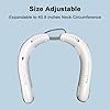 Bladeless Neck Fan F49,4 Turbos,8 Areas 360° Large Scale Strong Cool Wind,180° Angle AdjustableFoldable,Size Ajustable For Variou