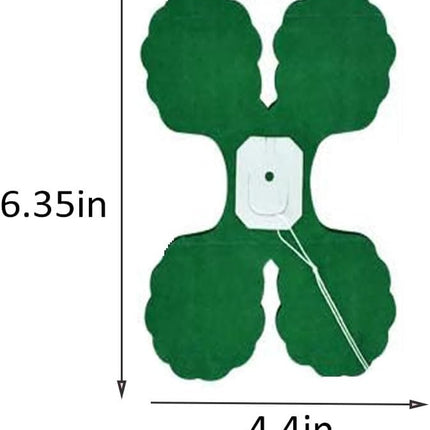 10PCS Four Leaf Clover Paper Flowers Garland Decorations Four Leaf Clover Paper Banner Tissue Paper Streamers Reusable Hanging Garland for Birthday Wedding Baby Shower Party Backdrop Decor(Green kit)
