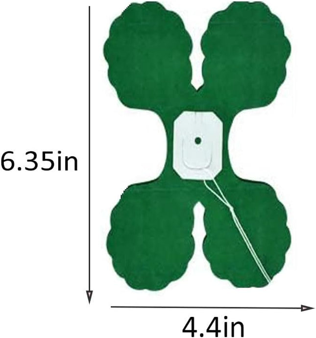 10PCS Four Leaf Clover Paper Flowers Garland Decorations Four Leaf Clover Paper Banner Tissue Paper Streamers Reusable Hanging Garland for Birthday Wedding Baby Shower Party Backdrop Decor(Green kit)