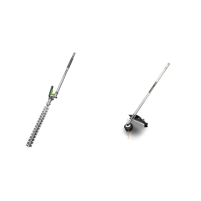 EGO Power+ HTA2000 20-inch Hedge Trimmer Attachment for EGO 56-Volt Lithium-ion Multi Head System & STA1500 15-Inch String Trimmer Attachment for EGO 56-Volt Lithium-ion Power Head System, White