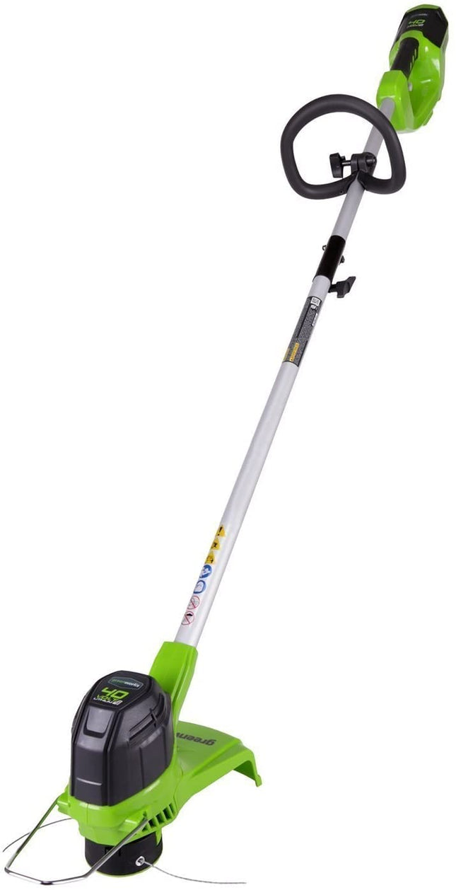 Greenworks 40V 12" Cordless String Trimmer, Tool Only & Greenworks 0.065" Dual Line Replacement String Trimmer Line Spool, 3 Count (Pack of 1)