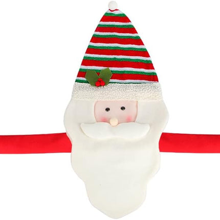 Christmas Tree Topper Snowman Ornaments Xmas Holiday Tree Top Winter Snow Man Topper Decorating Funny Hugger Santa Claus Tree Topper Holiday Party Decoration for Festival Party Home Decoration