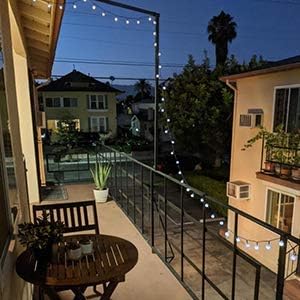 Brightown Solar String Lights Outdoor 60 Led 35.6 Feet Crystal Globe Lights with 8 Lighting Modes, Waterproof Solar Powered Patio Lights for Garden Yard Porch Wedding Party Decor (Pure White)