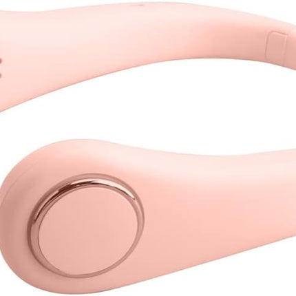 Bladeless Neck Fan With Neckband Lightweight Small Fan Portable Mini Usb Fan Rechargeable Personal Fan Pink