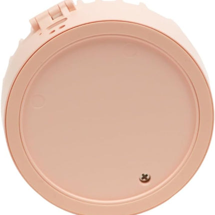 Compact Mini Fan Mirror Handheld Portable Usb Rechargeable Adjustable Speed Fan For Eyelash Extensions Makeup Travel Powder Pink
