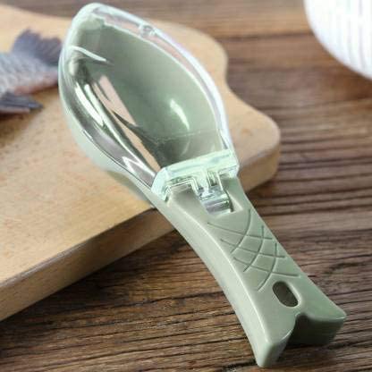 MOXYAM Fast Remove Fish Skin Brush Plastic Fish Scales Graters Scraper Easy Kitchen Cleaning Tool (Multicolor)