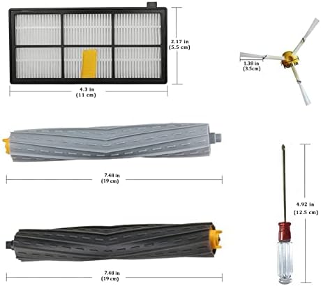 Parts Compatible For Irobot Roomba 800 900 Series 960 860 805 850 980 861 864 866 870 871 880 890 891 981 985 961 Caster Wheel Hepa Filter Sidemain Brush Accessories