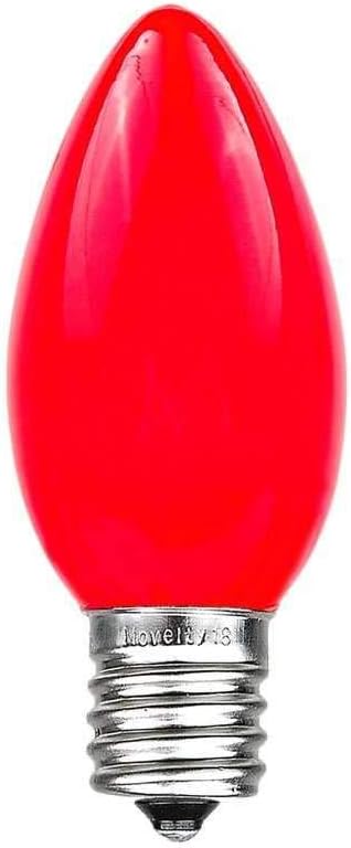 100 Foot C9 Red Ceramic Christmas String Light Set - Outdoor Christmas Light String - – Opaque Christmas Bulbs - Roofline Light String – Outdoor String Lights - Green Wire