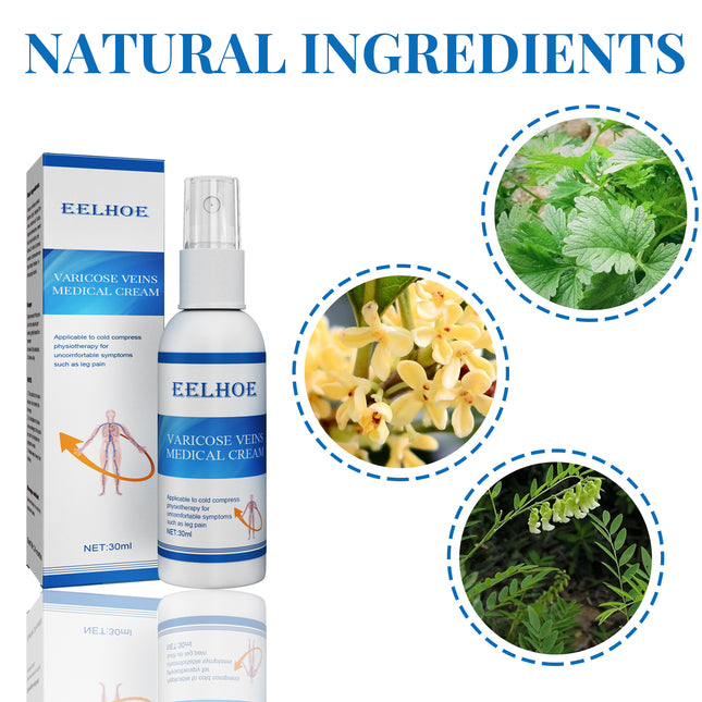 EELHOE Intravenous Massage Spray For Varicose Veins Relief And Earthworm Leg Blood Vessel Bulge Pain Spray