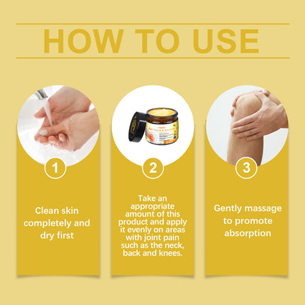 Wiyun Turmeric Joint Care Cream, Neck And Back Body Joint Massage Treatment Topical Body Care Cream