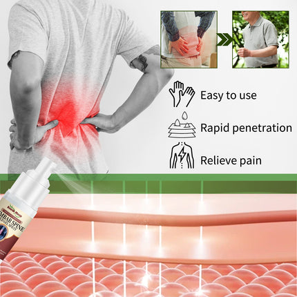 Lumbar Spine Cold Gel Spray, Relieve Disc Knee Heel Lumbar Fatigue Pain Spray