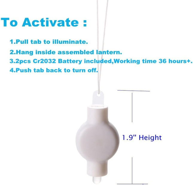 LOGUIDE Small LED Lights, 24 Pack, Battery Powered for Paper Lanterns,Balloons,Floral,Weddings & Festival Decorations (Warm White)