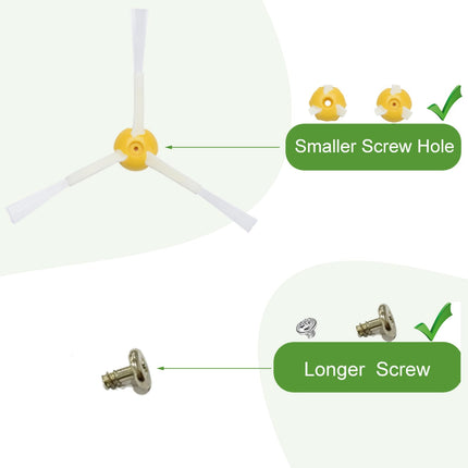 Loveco Accessories Kit Compatible For Irobot Roomba 675 677 671 655 645 Robotics,4 Filter,4 Side Brush,1 Bristle And Flexible Beater Brush,2 Cleaning Tool