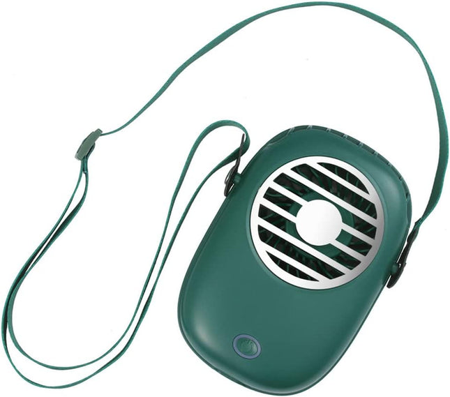 Mini Portable Fan Mini Hanging Neck Fan Quiet Personal Fan Handheld Fan For Home Office Or TravelGreen