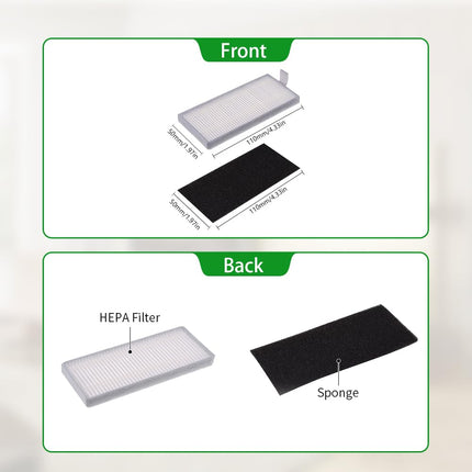 Neutop Filters Compatible With Ecovacs Deebot N79S N79 Dn622 Dn622.11 Dn622.31 N79W N79Se Deebot 500 Dc3G And Yeedi K600 K700, Robot Vacuums, 9Pack.