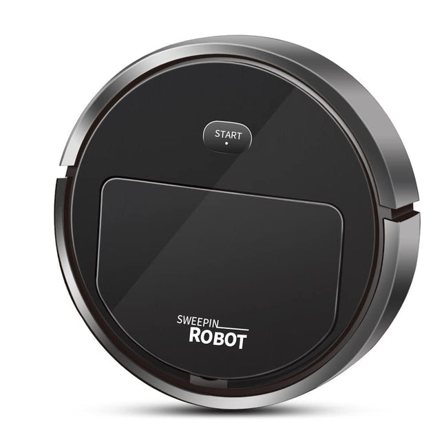 Uniqus Robot Vacuum Cleaner,Sweeping Robot,Ultra Slim Quiet,1800Pa Superstrong Suction,Cleans Hard Floors To Mediumpile Carpets,Integral Memory Multiple Cleaning Modes Vacuum Best For Pet Hairs Black