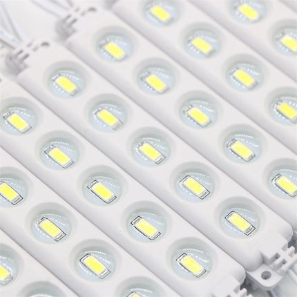 100pcs LED Module DC12V Replacement Lights Inflatables for Christmas Waterproof Led Storefront Lights Window Back Lights for Sign DIY Indoor Outdoor (White)