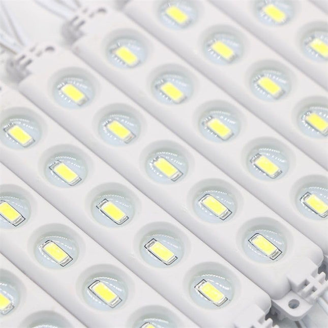 100pcs LED Module DC12V Replacement Lights Inflatables for Christmas Waterproof Led Storefront Lights Window Back Lights for Sign DIY Indoor Outdoor (White)