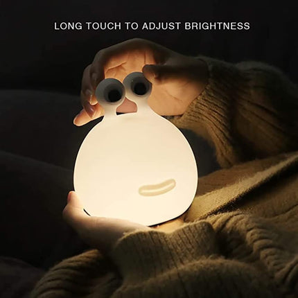 Slug Night Light,Silicone lamp for Kids USB Rechargeable Cute Animal Lamps Timer Setting safe Bedside Lamp Portable LED Lamps for Breastfeeding Dorm Room Decor for Christmas Baby Kids Girls Teens