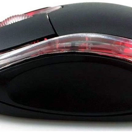 UM2030AK Black USB Optical 3-Button 3D Mouse Scroll Wheel LED Light Mouse Mice for PC Laptop Computer