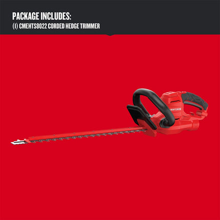 CRAFTSMAN Hedge Trimmer with POWERSAW, 3.8-Amp, 22-Inch (CMEHTS8022)