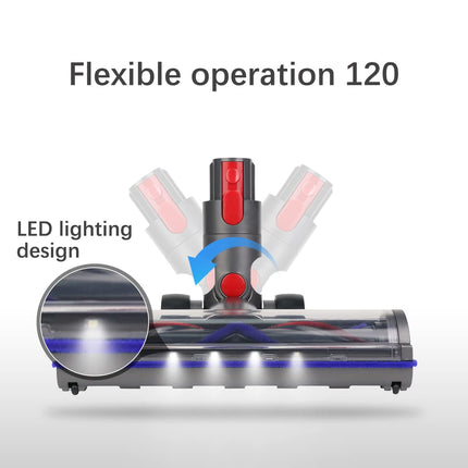 Hestia Vacuum Motorhead Suitable For Dyson V7 V8 V10 V11 V15 Sv10 Sv12 Sv14 Animal Absolute Models Cleaner Head For Dyson Part Cleaner Electric Head 4 Led For Hard Floor Low Carpets