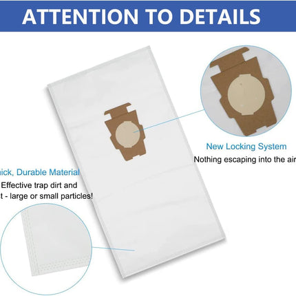 10Pack Compatible With Kirby Vacuum Bag Fit For Sentria Fit For Avalir Ultimate G All Generations & Models Part 205811 204811 204814 204808
