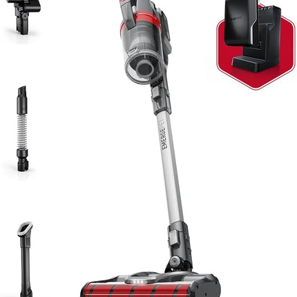 Hoover Onepwr Windtunnel Emerge Pet+ Cordless Lightweight Stick Vacuum With Allterrain Dual Brush Roll, 2 Batteries Included, Bh53603Ve, Silver