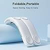 Bladeless Neck Fan F49,4 Turbos,8 Areas 360° Large Scale Strong Cool Wind,180° Angle AdjustableFoldable,Size Ajustable For Variou