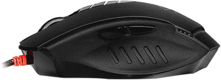 Bloody V7 Ergonomic Claw Grip Gaming Mouse with Rubberized Black Coating - Macros/Scripting/Automation - 8 Programmable Buttons - 3200 DPI