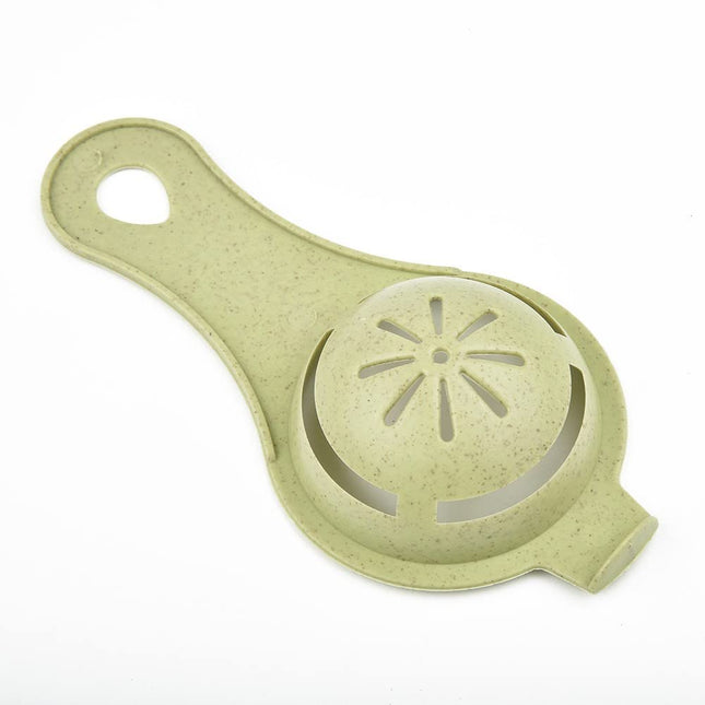 Mockery Plastic Egg Separator White Yolk Sifting Kitchen Tool Baking Accessory Non-Sticky Long Lasting Plastic Egg Filter for Dessert Plastic Filter Sieve Divider Holder (Green Pack of 1)