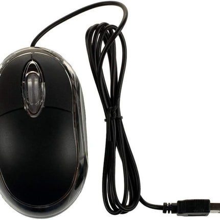 UM2030AK Black USB Optical 3-Button 3D Mouse Scroll Wheel LED Light Mouse Mice for PC Laptop Computer