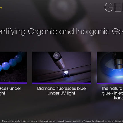 NITECORE GEM10UV Gem Identification Flashlight with Ultraviolet LED Black
