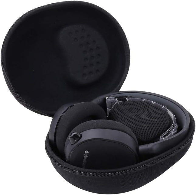 Aenllosi Hard Storage Case for SteelSeries Arctis 1 3 5 7 7X 7+ 7P+ 9 9X PRO PRO+ Prime/Arctis Nova PRO 1 1P 1X 3 7 7X 7P Gaming Headset(Black)