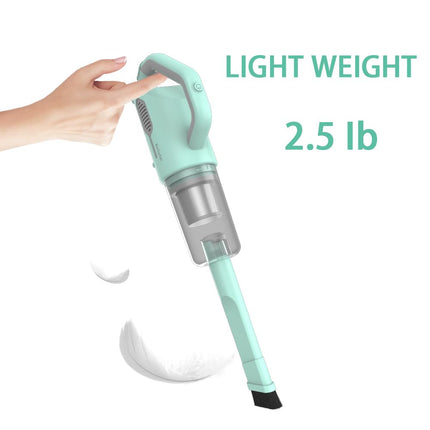 Cordless Vacuum Cleaner, Handheld Stick Small Lightweight Rechargeable Extendable Electric Broom For Floor Car Carpet Dog Cat Pet Hair Litter Home Cleaning, Weight3Ib With Charger