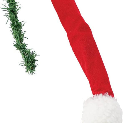 Christmas Tree Elf Body Doll Decorations Christmas Burlap Christmas Garland Decorations Burlap Pose-able Plush Legs for Tree Decor (A Set)
