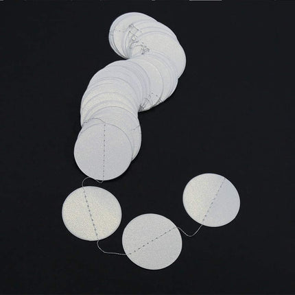 Cheerland White Circle Garland White Party Decorations Winter Wonderland Hanging Streamers Backdrop Banner Bday Birthday Baby Shower Bachelorette Bridal Shower Wedding Party Decor Christmas Decoration