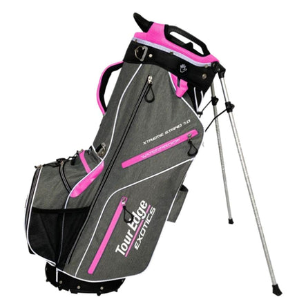 Tour Edge Exotics Xtreme Stand 7.0 Bag-Heath-Pink-White, One Size (UBAE7SB06)