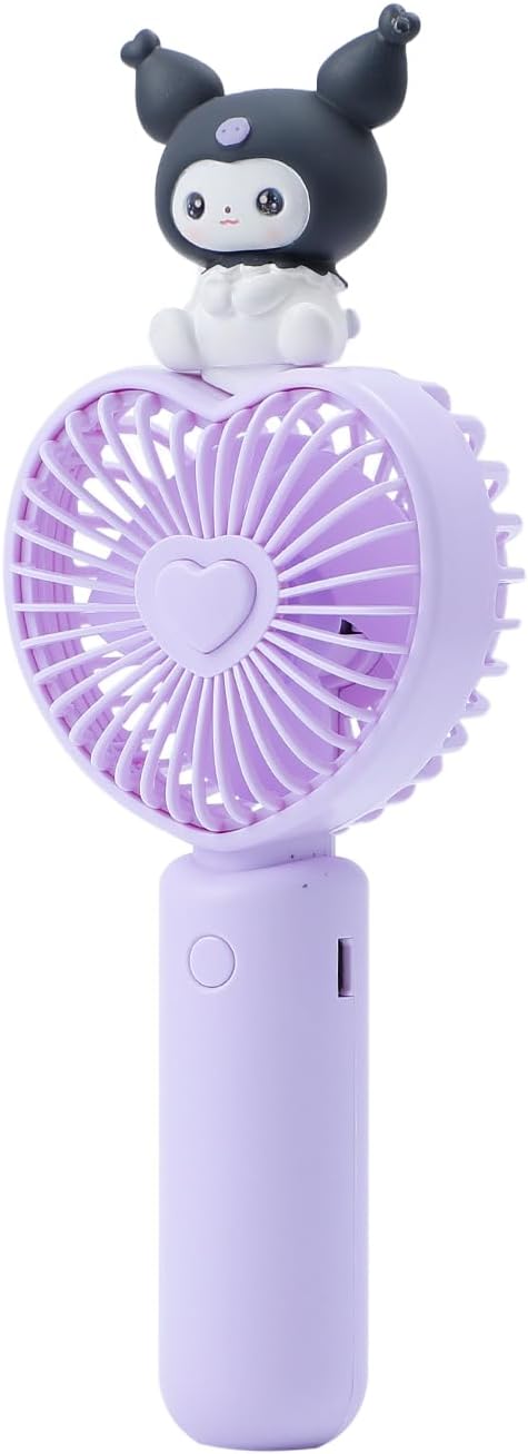 GAhora Cartoon Kitty Fan Kitty Hand Held Fan Portable Usb Rechargeable Mini Pocket Fan Two Speed Ranges Suitable For Kids