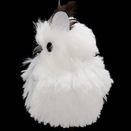 Kurt Adler C2289 5.1" Silver Hanging Owl Christmas Ornament 2 Assorted