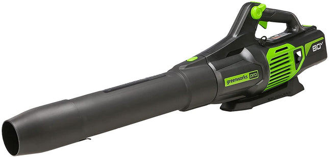 Greenworks Pro 80V (170 MPH / 730 CFM) Brushless Cordless Axial Blower, Tool Only BL80L02 & Greenworks PRO 80V Rapid Charger (Genuine Greenworks Charger)