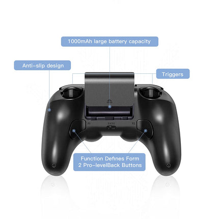 8Bitdo Pro 2 Bluetooth Controller - for Switch PC Windows Android MacOS Steam Raspberry Pi (Black)