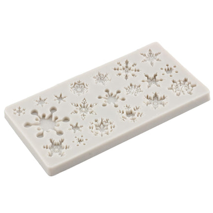Christmas Silicone Molds Snowflake Molds Mini Xmas Fondant Chocolate Candy Molds Christmas Snowman Tree Snowflake Deer Baking Molds For Cake Decoration Topper Polymer Clay Gum Paste Set Of 5