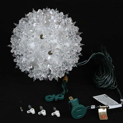 Novelty Lights Outdoor Christmas Starlight Sphere, Hanging Light Ball, Christmas Light Ball for Decoration (50 Light, 6", Twinkle Clear)