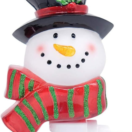 DRomance Christmas Decoration Night Light Plug in with Switch Manual On/Off, Plug in Nightlight for Kids Incandescent Bulb Included with 360 Degree Swivel Plug, Snowman Night Light Bedroom