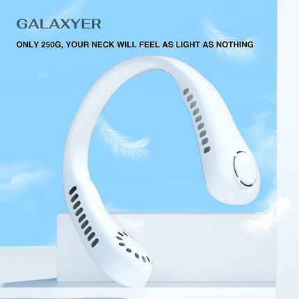 Neck Fan With Screen Display And 5 Speeds Levels, Usb Rechargeable Bladeless Cooling Fan, Quiet Neck Cooler Personal Hanging