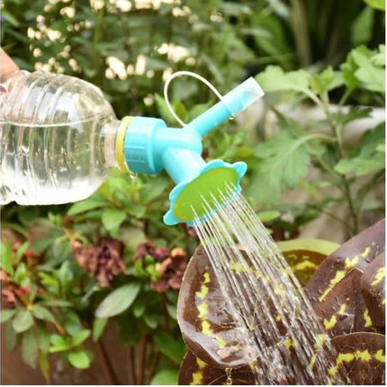 2In1 Watering Sprinkler Water Bottle Plastic Sprinkler Nozzle Flower Waterer Supplie Garden Tool Portable Household