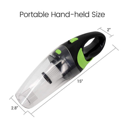 Hikins Handheld Car Vacuum Cleaner Vacuum Cordless With Quick Charger Tech Portable 120W Strong Suction Wet Dry Use Vac For Home,Car,Office Pet Hair Cleaning