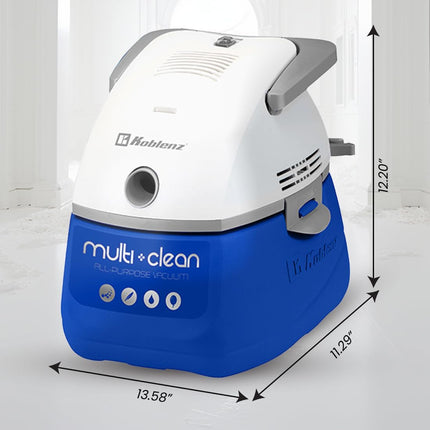 Koblenz Wd402 Kg4 Portable Wetdry Vacuum Cleaner, 3 Gallon Tank, White+Blue